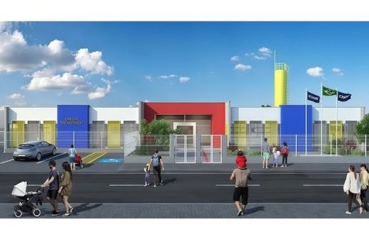 Projeto. Creche contará com salas de aula, refeitório, área administrativa, espaços de recreação e toda a estrutura necessária