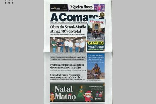 A Comarca. Entre osdestaques: Obra do Senai-Matão atinge 78% do total