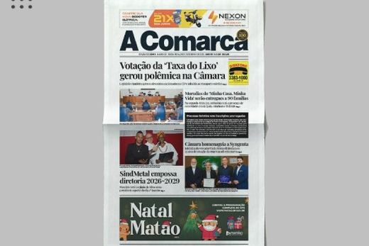 A Comarca. Entre os destaques: Votação da Taxa do Lixo gerou polêmica na Câmara