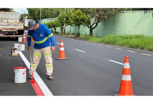 Ciclofaixa terá 1,3 quilômetro de extensão, abrangendo a Rua São Lourenço, entre as Avenidas Trolesi e Padre Nelson