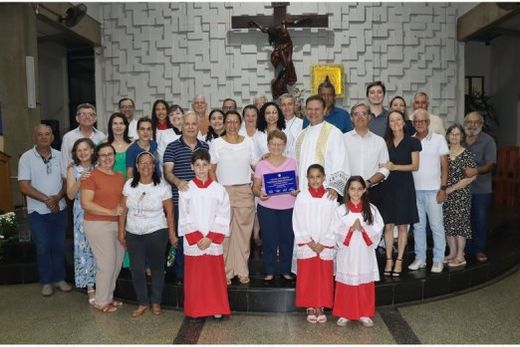 Na Paróquia Nossa Senhora Aparecida. Homenagem aconteceu no último dia 11 de janeiro