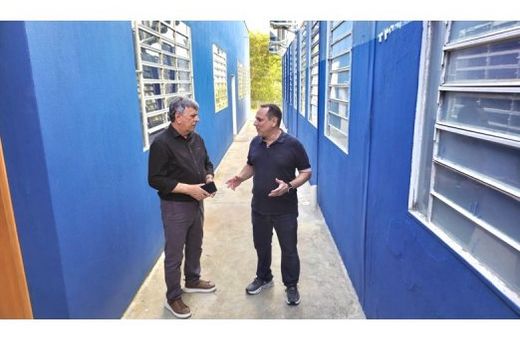Prefeito Cido Ferrari visitou a ampliação da Fatec-Matão na terça-feira (13), acompanhado pelo diretor da instituição, Marcelo Picchi