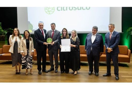 Premiação da edição 2025-2026, em Brasília (DF). Citrosuco foi avaliada com nota máxima em todos os requisitos considerados para a obtenção do selo
