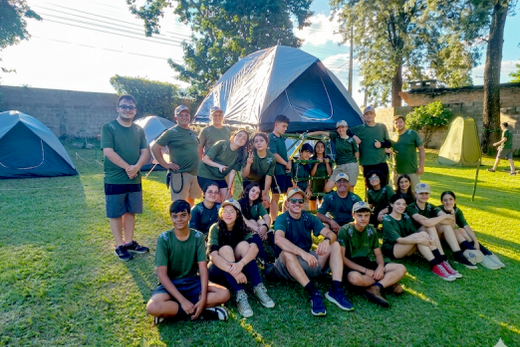 Trabalho coletivo. Atividades do Grupo Escoteiro Terra da Saudade (Gets), na Radaeli Eventos, treinaram escoteiros jovens e adultos