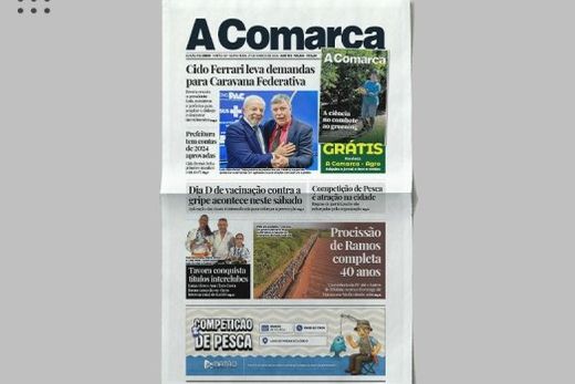 A Comarca. Entre os destaques: Cido Ferrari leva demandas para Caravana Federativa