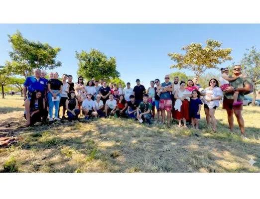 Na Área Verde do Parque das Laranjeiras 2. As 70 mudas plantadas foram doadas pela Cambuhy Agrícola