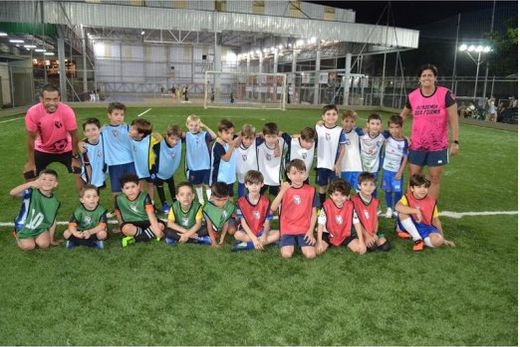 No campo de Futebol Society  da Sorema. Equipes da Categoria de 5 a 7 Anos