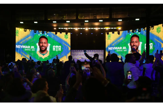 A grande novidade foi a presença do nome do atacante Neymar