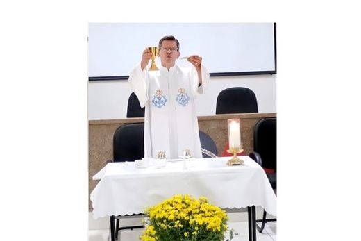 No último dia 15. Celebração da Missa em Ação de Graças foi feita pelo padre Edson Godoy