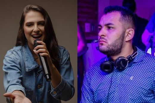 Atrações musicais. Cantora Mallu Falcone e  DJ Gui Dias prometem animar a noite