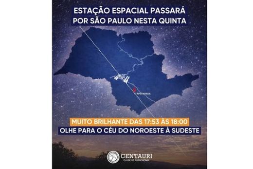 Estação Espacial Internacional poderá ser vista a olho nu