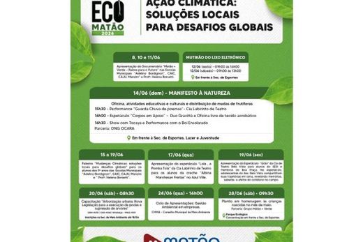 Eco Matão 2026 mobiliza população com ações ambientais