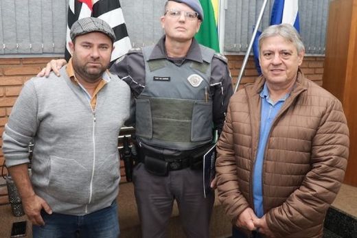 Haroldo Gago, capitão Gardim e Edinardo Esquetini. Requerimento solicita a intensificação do policiamento preventivo e da fiscalização contra o uso do cerol