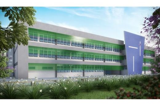 No projeto. Esta é a maquete da fachada da futura sede da Faculdade de Tecnologia 'Luiz Marchesan' (Fatec-Matão)