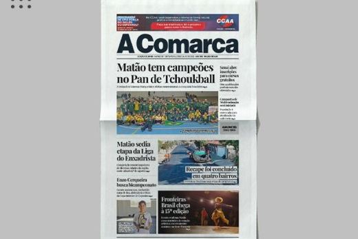 A Comarca. Entre os destaques: Matão tem campeões no Pan de Tchoukball