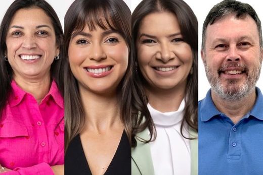 Ana Mondini, Fabiana Bolsonaro, Sônia Moura e Fefel Gimenez