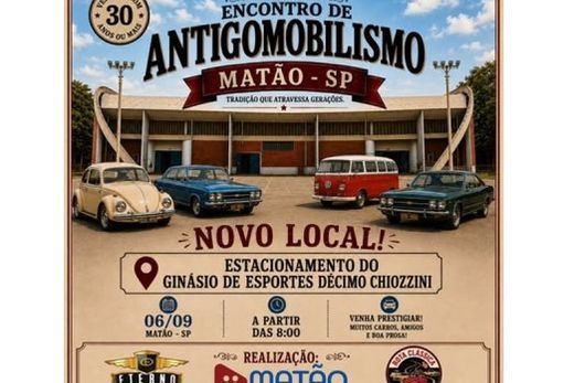 Matão recebe Encontro de Antigomobilismo