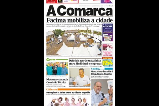 Jornal A Comarca desta semana já está disponível