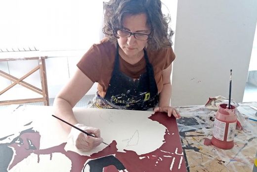 Ewely leva sua arte a Santos