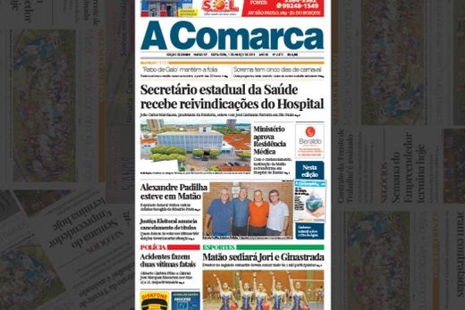A Comarca nas bancas