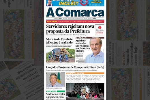 A Comarca nas bancas