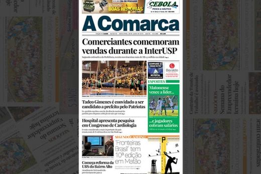 A Comarca nas bancas