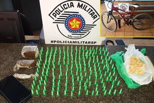 Traficante é preso por causa da bicicleta