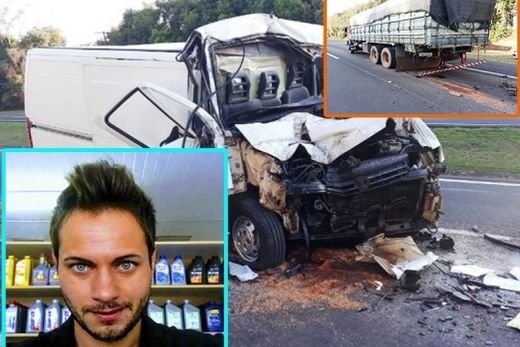 Morre motorista que colidiu van com caminhão