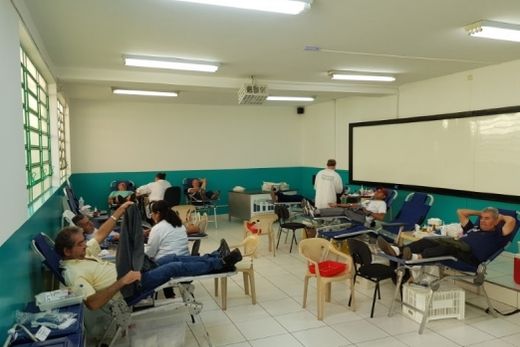 Boa quantidade de sangue foi coletada em Matão