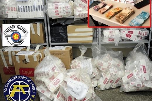 Polícia apreende cigarros contrabandeados em Silvânia