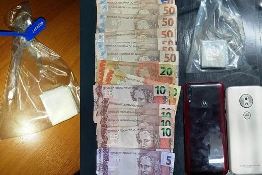 Polícia registra flagrante por tráfico de drogas