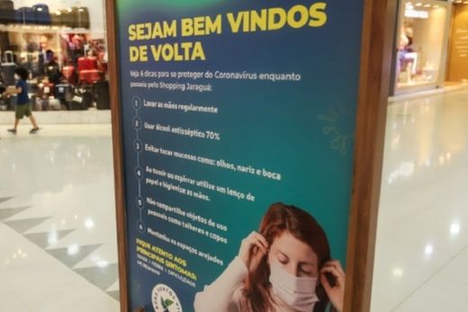 Shopping Jaraguá reabre com restrições