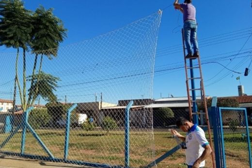 Manutenção é realizada em ginásios e estádios