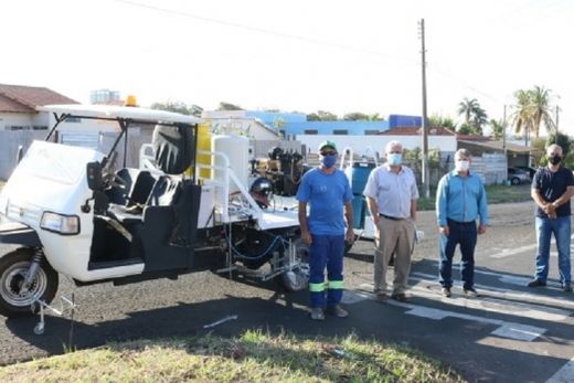 Equipamento para pintura de sinalização viária é adquirido