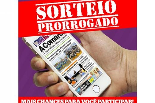 Sorteio do Smartphone do site A Comarca é prorrogado