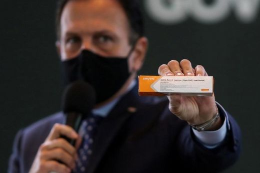 Doria anuncia 120 mil doses de vacina para novembro