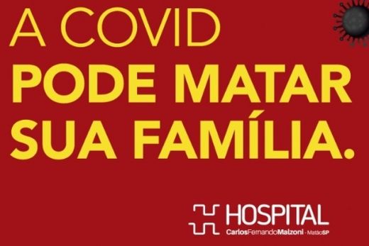 "A COVID PODE MATAR": Prefeitura lança campanha no dia 05