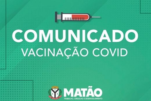 Sábado é dia de vacinação contra a Covid -19