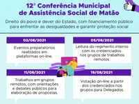 12ª Conferência Municipal de Assistência Social será realizada