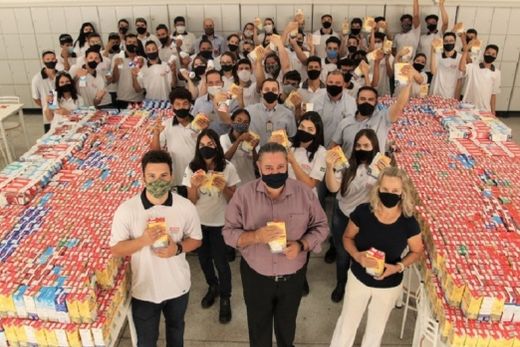 Doação. A quantidade arrecadada na edição 2021 foi entrega na quinta-feira (16) ao Gaspa