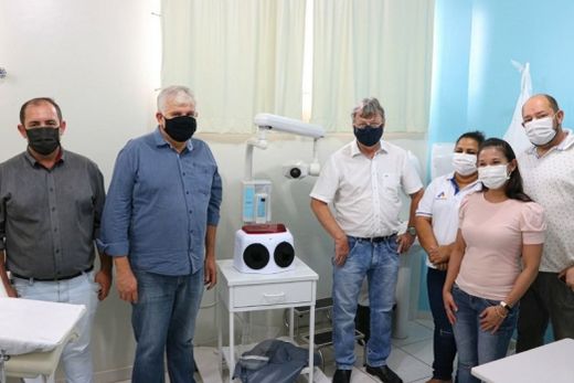 Na ESF da Nova Guarani. Márcio Pelegrini, Ademir de Souza, Cido Ferrari, Renata Cândido, Sarah Sakima e Jean Fernandes