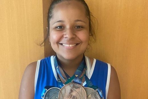 Emília Carolini. "Obrigada a todas as pessoas que me ensinam, me treinam e me incentivam. Agora posso afirmar que sou campeã brasileira"
