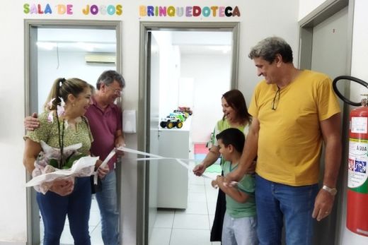 Brinquedoteca. Espaço é destinado à atividade lúdica, onde a criança se desenvolve em sua plenitude