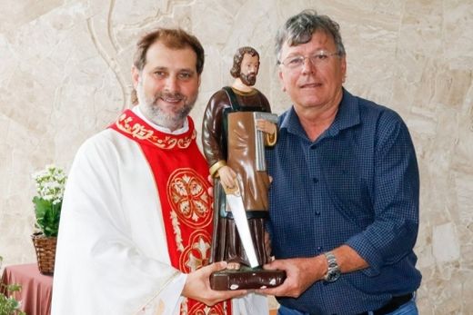 Dia do Trabalhador. Cerimônia foi celebrada pelo padre Renato Gonçalves e teve a participação do prefeito Cido Ferrari