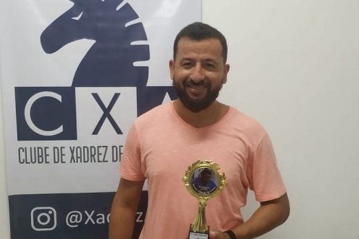 Fabiano Vidoto. Vice-campeão e na frente de quatro enxadristas com pontuações maiores do que a dele