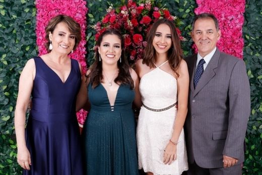 Família Bellini. Claudia, Amanda, Rafaela e Luís Paulo