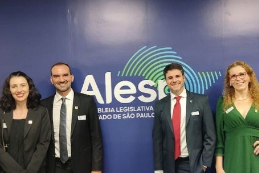 Representando o IFSP-Matão. Maria Carolina Alves, Higor de Oliveira, Junior Mariotti e Elisangela Santos