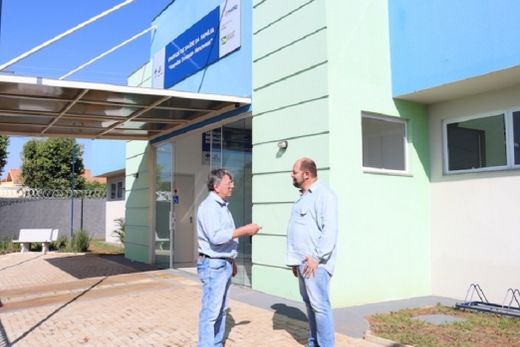 Tudo pronto. O prefeito Cido Ferrari visitou a obra finalizada, que será entregue à população nesta sexta-feira (24)