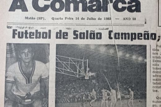 Futsal de Matão. Time  conquistava medalha de ouro nos Jogos Regionais de 1982