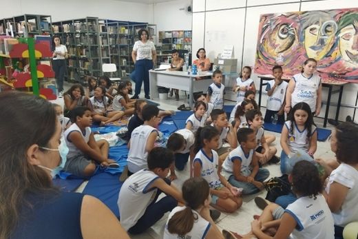 Contação de história. Evento fez parte da lista de atividades do Panorama Cultural